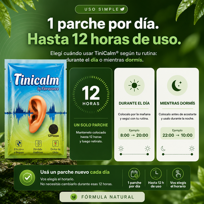 Parches Herbales para Zumbido de Oído pack 12 U-FLORAVANC™